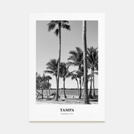 Tampa Portrait B&W No 3 Poster