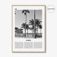 Tampa Print Black and White No 3, Tampa Wall Art, Tampa Poster, Tampa Photo, Tampa Wall Decor, Florida, USA, United States
