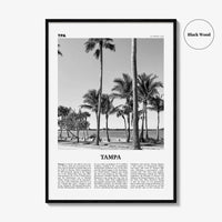 Tampa Print Black and White No 3, Tampa Wall Art, Tampa Poster, Tampa Photo, Tampa Wall Decor, Florida, USA, United States