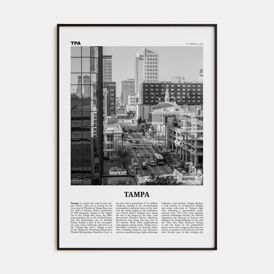 Tampa Travel B&W No 4 Poster