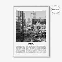 Tampa Print Black and White No 4, Tampa Wall Art, Tampa Poster, Tampa Photo, Tampa Wall Decor, Florida, USA, United States
