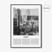 Tampa Print Black and White No 4, Tampa Wall Art, Tampa Poster, Tampa Photo, Tampa Wall Decor, Florida, USA, United States