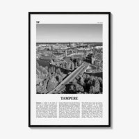 Tampere Print Black and White, Tampere Wall Art, Tampere Poster, Tampere Photo, Tampere Wall Décor, Tampere Map, Finland