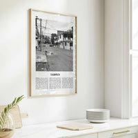 Tampico Print Black and White, Tampico Wall Art, Tampico Poster, Tampico Photo, Tampico Wall Décor, Tampico Map,