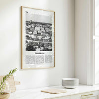 Tangerang Print Black and White, Tangerang Wall Art, Tangerang Poster, Tangerang Photo, Tangerang Wall Décor, Tangerang Map, Indonesia