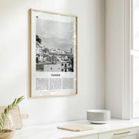 Tangier Print Black and White, Tangier Wall Art, Tangier Poster, Tangier Photo, Tangier Wall Décor, Tangier Map, Morocco