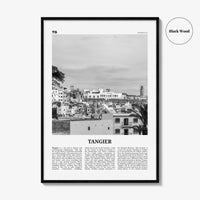 Tangier Print Black and White, Tangier Wall Art, Tangier Poster, Tangier Photo, Tangier Wall Décor, Tangier Map, Morocco