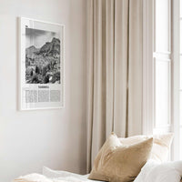 Taormina Print Black and White, Taormina Wall Art, Taormina Poster, Taormina Photo, Taormina Wall Décor, Taormina Map, Italy