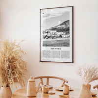 Taos Pueblo Print Black and White, Taos Pueblo Wall Art, Taos Pueblo Poster, Taos Pueblo Photo, Taos Pueblo Wall Décor, New Mexico, USA