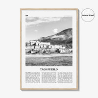 Taos Pueblo Print Black and White, Taos Pueblo Wall Art, Taos Pueblo Poster, Taos Pueblo Photo, Taos Pueblo Wall Décor, New Mexico, USA