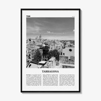 Tarragona Print Black and White, Tarragona Wall Art, Tarragona Poster, Tarragona Photo, Tarragona Wall Décor, Tarragona Map, Spain