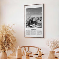 Tarragona Print Black and White, Tarragona Wall Art, Tarragona Poster, Tarragona Photo, Tarragona Wall Décor, Tarragona Map, Spain