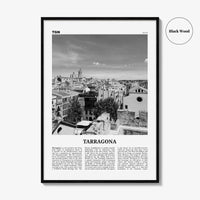 Tarragona Print Black and White, Tarragona Wall Art, Tarragona Poster, Tarragona Photo, Tarragona Wall Décor, Tarragona Map, Spain