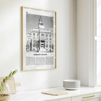 Tarrant County Print Black and White, Tarrant County Wall Art, Tarrant Poster, Tarrant Photo, Tarrant Wall Décor, Tarrant Map, Texas, USA