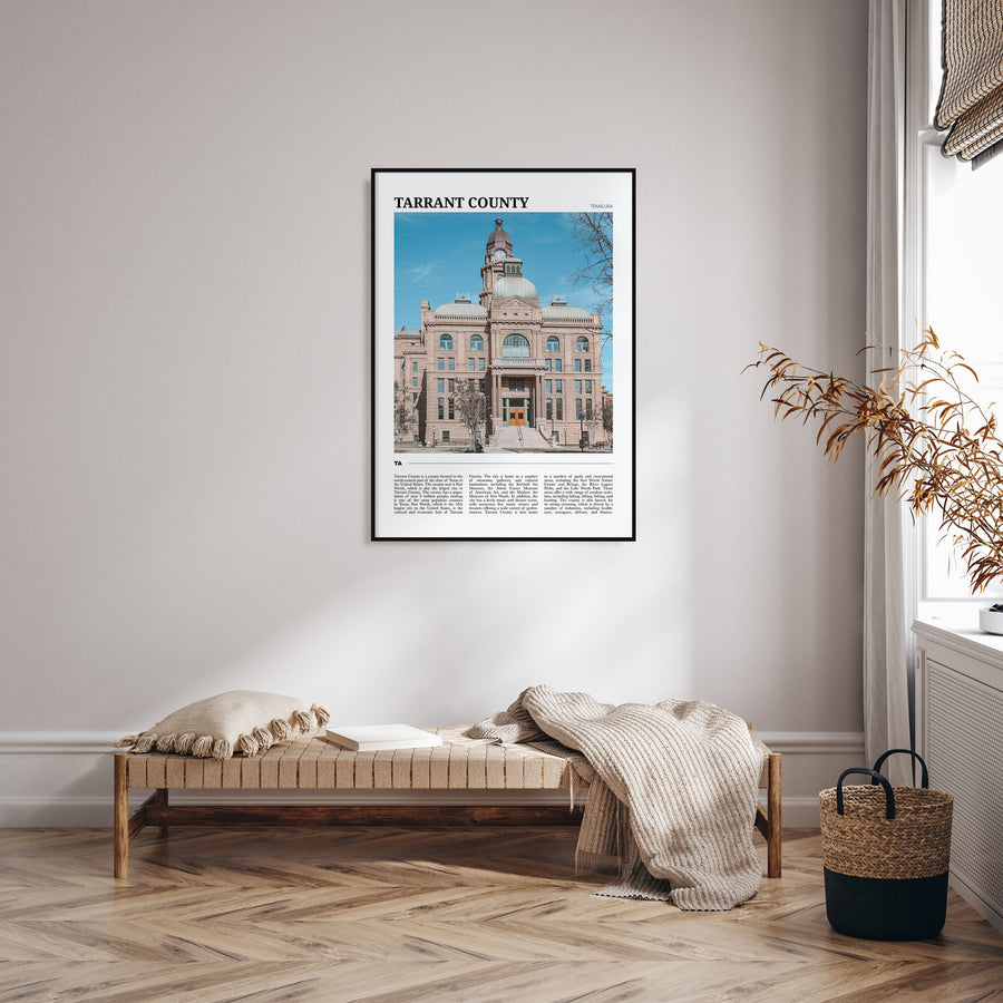 Tarrant County Travel Color Poster