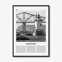 Tarrytown Print Black and White, Tarrytown Wall Art, Tarrytown Poster, Tarrytown Photo, Tarrytown Wall Décor, Tarrytown Map, New York, USA