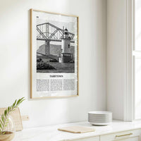 Tarrytown Print Black and White, Tarrytown Wall Art, Tarrytown Poster, Tarrytown Photo, Tarrytown Wall Décor, Tarrytown Map, New York, USA