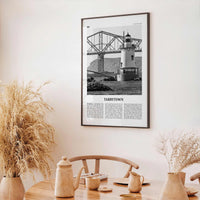 Tarrytown Print Black and White, Tarrytown Wall Art, Tarrytown Poster, Tarrytown Photo, Tarrytown Wall Décor, Tarrytown Map, New York, USA
