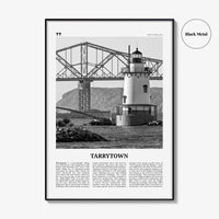 Tarrytown Print Black and White, Tarrytown Wall Art, Tarrytown Poster, Tarrytown Photo, Tarrytown Wall Décor, Tarrytown Map, New York, USA