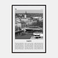 Tartu Travel B&W Poster