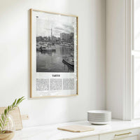 Tartus Print Black and White, Tartus Wall Art, Tartus Poster, Tartus Photo, Tartus Wall Décor, Tartus Map, Syria