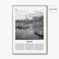 Tartus Print Black and White, Tartus Wall Art, Tartus Poster, Tartus Photo, Tartus Wall Décor, Tartus Map, Syria