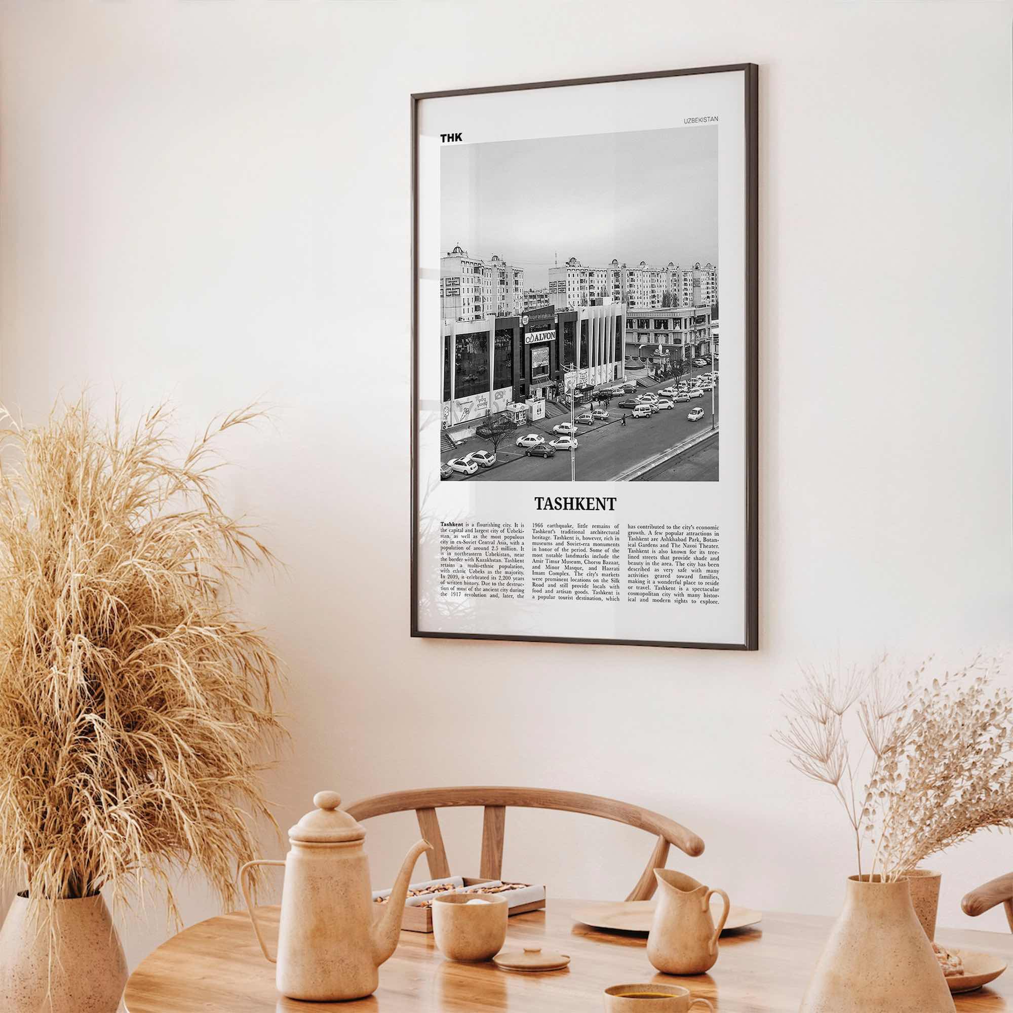 Tashkent Print Black and White, Tashkent Wall Art, Tashkent Poster, Tashkent Photo, Tashkent Wall Décor, Uzbekistan, Toshkent, Ташкент