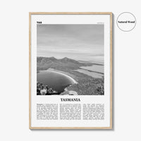 Tasmania Print Black and White No 1, Tasmania Wall Art, Tasmania Poster, Tasmania Photo, TAS, Tassie, Hobart, Australia, Oceania