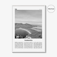 Tasmania Print Black and White No 1, Tasmania Wall Art, Tasmania Poster, Tasmania Photo, TAS, Tassie, Hobart, Australia, Oceania