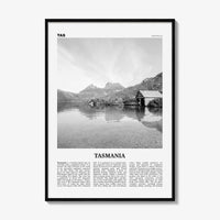 Tasmania Print Black and White No 2, Tasmania Wall Art, Tasmania Poster, Tasmania Photo, TAS, Tassie, Hobart, Australia, Oceania