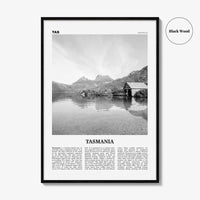 Tasmania Print Black and White No 2, Tasmania Wall Art, Tasmania Poster, Tasmania Photo, TAS, Tassie, Hobart, Australia, Oceania