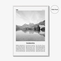 Tasmania Print Black and White No 2, Tasmania Wall Art, Tasmania Poster, Tasmania Photo, TAS, Tassie, Hobart, Australia, Oceania