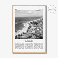 Tauranga Print Black and White, Tauranga Wall Art, Tauranga Poster, Tauranga Photo, Tauranga Wall Décor, Tauranga Map, New Zealand