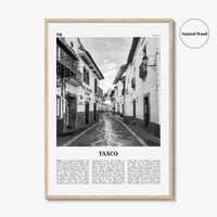 Taxco Print Black and White, Taxco Wall Art, Taxco Poster, Taxco Photo, Taxco Wall Décor, Taxco Map, Mexico