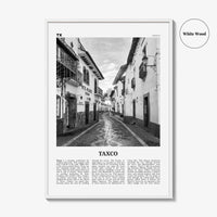 Taxco Print Black and White, Taxco Wall Art, Taxco Poster, Taxco Photo, Taxco Wall Décor, Taxco Map, Mexico