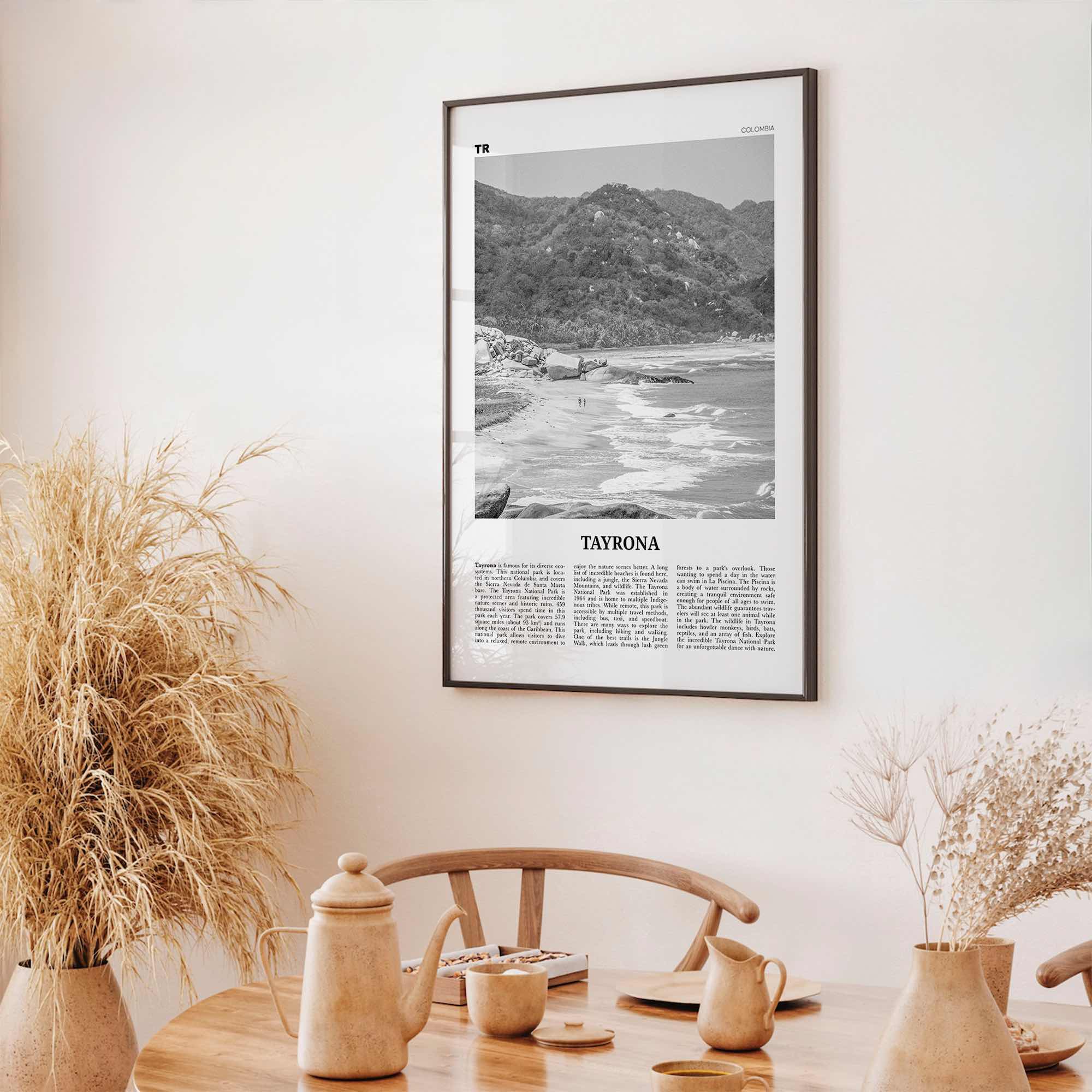 Tayrona National Natural Park Print Black and White, Tayrona Wall Art, Tayrona Poster, Tayrona Photo, Tayrona Wall Décor, Colombia