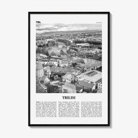 Tbilisi Print Black and White, Tbilisi Wall Art, Tbilisi Poster, Tbilisi Photo, Tbilisi Wall Décor, Georgia, თბილისი, Tiflis, Kura River