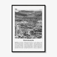 Tegucigalpa Print Black and White, Tegucigalpa Wall Art, Tegucigalpa Poster, Tegucigalpa Photo, Tegucigalpa Wall Décor, Honduras