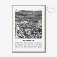 Tegucigalpa Print Black and White, Tegucigalpa Wall Art, Tegucigalpa Poster, Tegucigalpa Photo, Tegucigalpa Wall Décor, Honduras