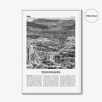 Tegucigalpa Print Black and White, Tegucigalpa Wall Art, Tegucigalpa Poster, Tegucigalpa Photo, Tegucigalpa Wall Décor, Honduras