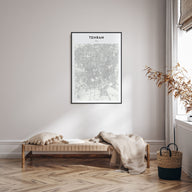 Tehran Map Portrait Poster