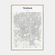 Tehran Map Portrait Poster