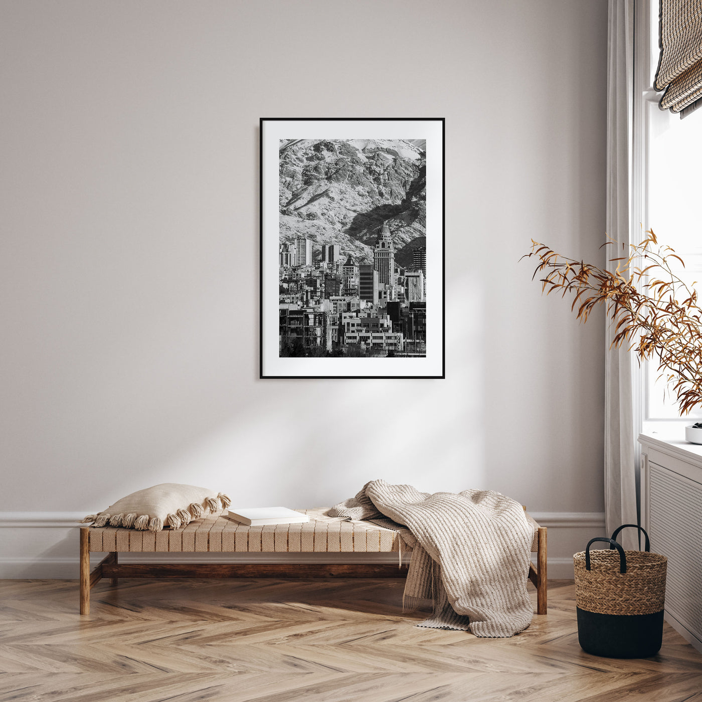 Tehran Photo B&W Poster