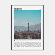 Tehran Travel Color Poster