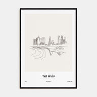 Tel Aviv Drawn Poster