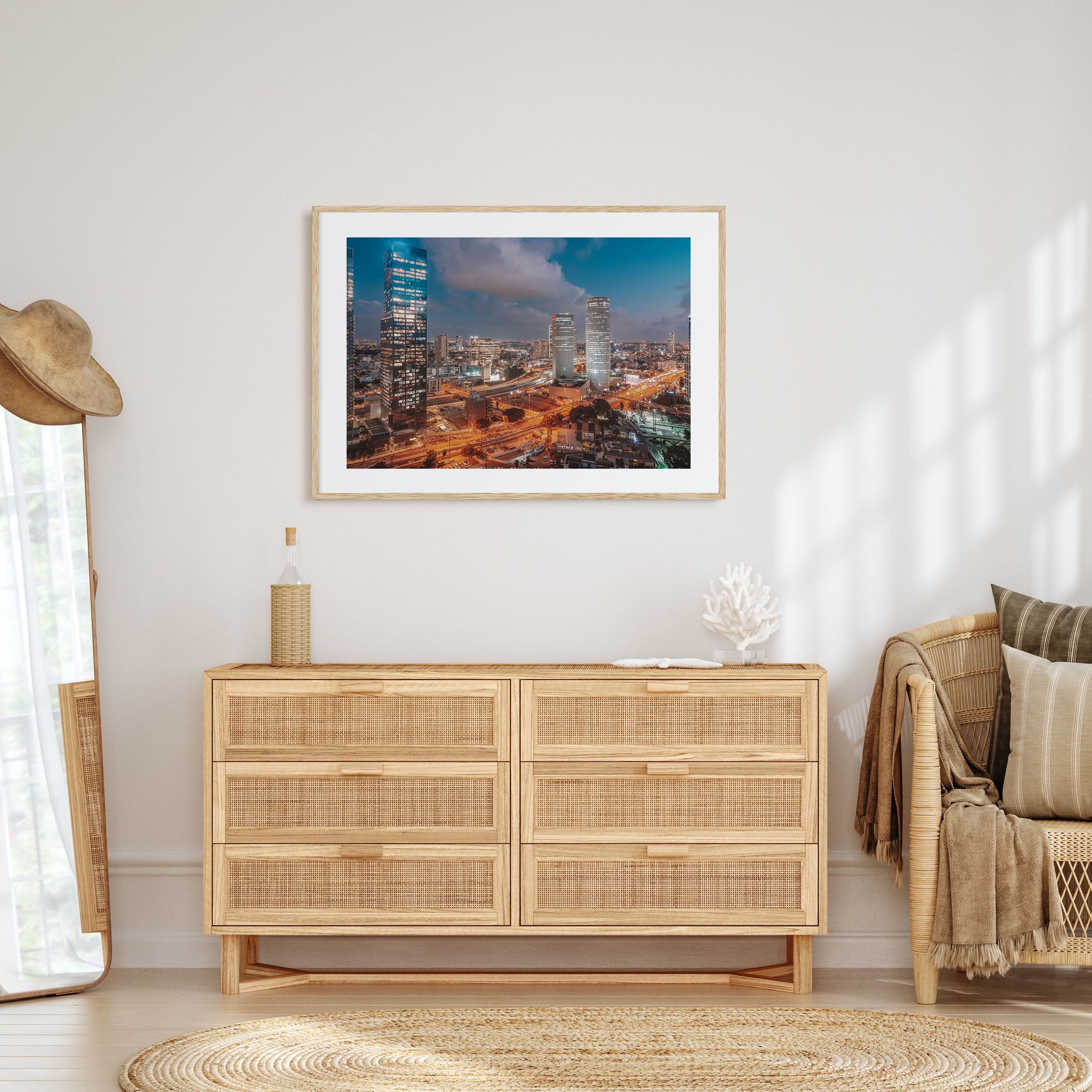 Tel Aviv Landscape Color Poster