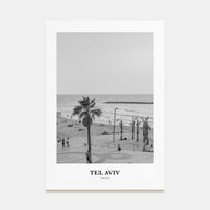Tel Aviv Portrait B&W No 1 Poster