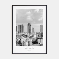 Tel Aviv Portrait B&W No 2 Poster
