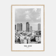 Tel Aviv Portrait B&W No 2 Poster