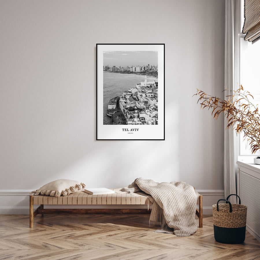 Tel Aviv Portrait B&W No 3 Poster